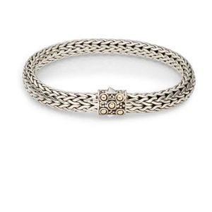 John Hardy, Dot Sterling Silver & 18K Yellow Gold Bracelet